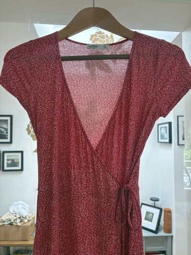 Midi kleid wickeloptik - midi-kleid,