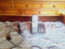 Siemens Gigaset Haus Telefon Schnurlos AL240A Braun Anrufbeantworter DECT Single