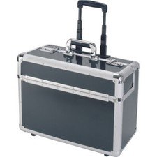 Alumaxx Pilotenkoffer B-Ware Aluminium silber-carbon Alukoffer Koffer Bag E45129