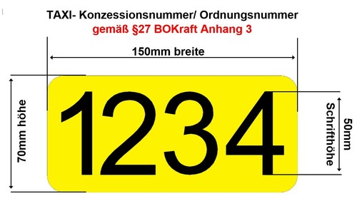 Ordnungsnummer taxi set zu - set,