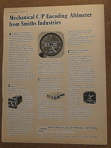 1969 flugzeug werbung smiths - 1969,