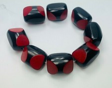 8 Perlen Resin Harz Vintage