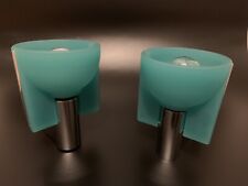 Prandina Micron 11 Leuchte Wandleuchte Türkis modern Glas Italien vintage 1990er