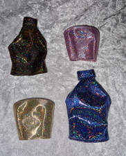 4 Glitzer Tops für Barbie