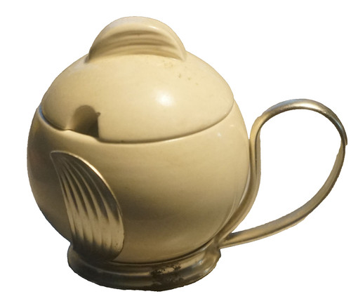 Art deco keramik senftopf von - deco,