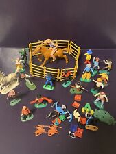 Figuren Konvolut WILDWEST Gemischt , Cowboys Alte Plastik Figuren