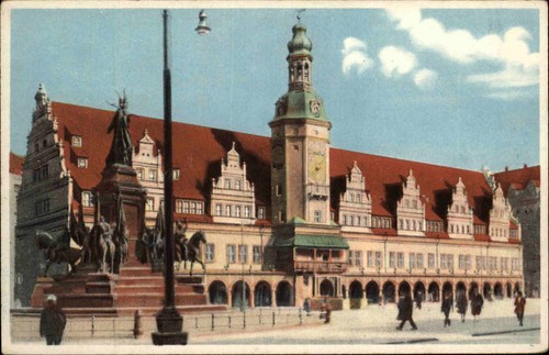 Leipzig markt altes rathaus - altes,