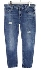 Camp David Herrenjeans W38/L34 Slim Fit Distressed Blau Reißverschluss Fly Neu