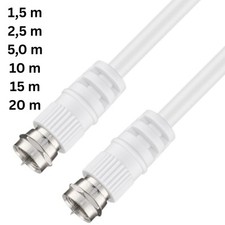 Satellitenkabel Antennenkabel Koaxial Sat Kabel 75db  HD 4K 8k UHD 1,5m bis 20m