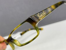 Gucci Brille Damen eckig  oval grün braun Kleine Gläser GG 3000 NP: 174€