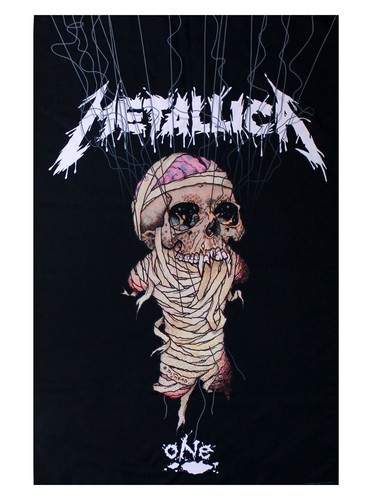 Metallica one textile flag - textile,