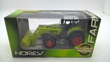 Norev Mini Jet 1:64 Claas Axon 850 Trecker mit Frontschaufel grün in OVP (25)
