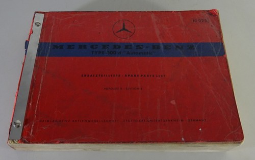 Teilekatalog mercedes 300 - teilekatalog, d