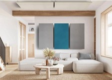 4 × Schallabsorber 120x60x5 cm Akustik Panel Akustikplatten Studio Innere Hause