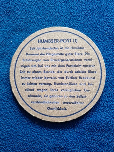 Bierdeckel humbser post - bierdeckel,