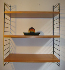 String Regal Esche od. Ulme, orig. Kajsa & Nisse Strinning BTH 60 x 30 x 75 cm