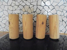 tischbeine holz rund Kiefernholz zum Selbstbau massiv 4 Stück