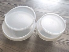 Tupperware "Peng" Hefeteigschüssel-Set  2-teilig 1x 2l und 1x 1l weiß