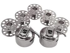 2 x Spulenkapsel + 5 Metall Spulen für Privileg Nähmaschinen