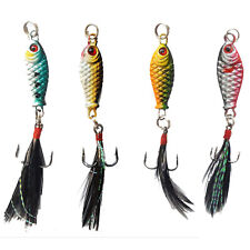 4 Barsch Zocker Set Köder Angeln Kunstköder Mini Wobbler Angelzubehör