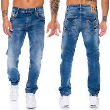Cipo & Baxx Jeans Herren Regular Slim Fit Hose Dicke Nähte Freizeit Mens Pants