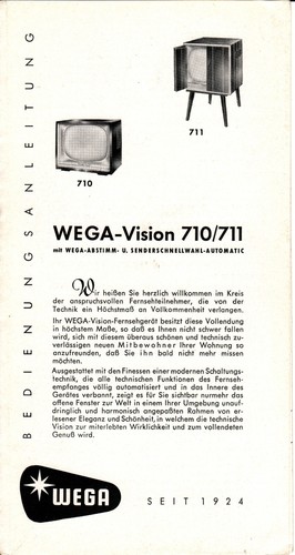 Wega vision 710 711 - wega,