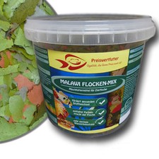 Malawi Flocken-Mix 5Liter Eimer 800 g Cichlidenfutter Flockenfutter Fischfutter 