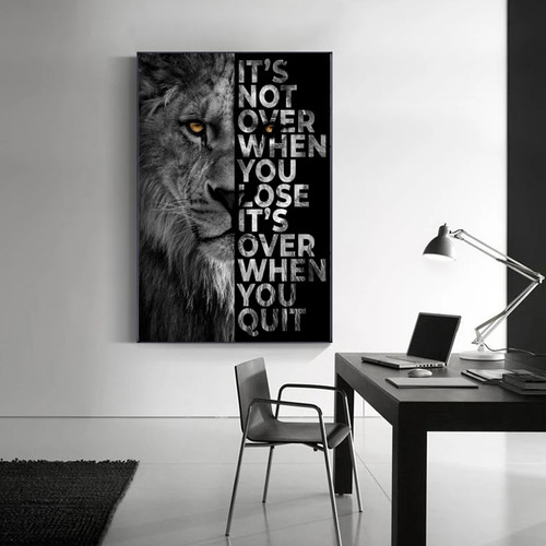 Leinwanddruck löwe wandbild - löwe,