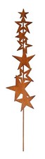 Rost Gartenstecker Sterne Edelrost Gartendeko aus Metall Garten Deko Stern