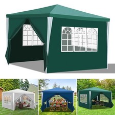 Pavillon 3x3m/3x6m Festzelt Gartenzelt Wasserdicht mit Seitenteilen