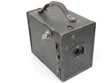 AGFA Box Kamera für for 6x9cm Rollfilm Fixfokus Objektiv Verschluss arbeitet