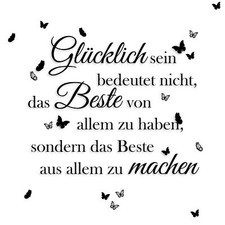 Wandtattoo Zitat Spruch