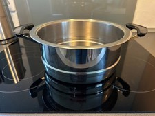 AMC 24cm Sieb Einsatz Siebeinsatz SiebTopf Edelstahl Kochtopf Aufsatz classic