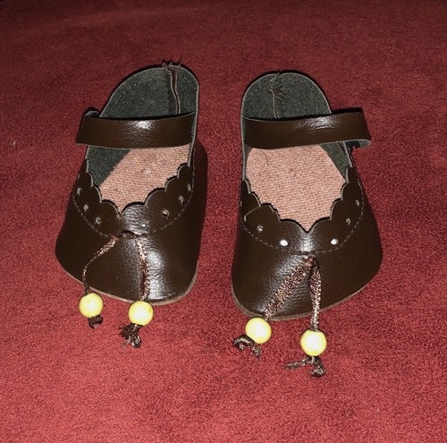 Puppenschuh braun für
