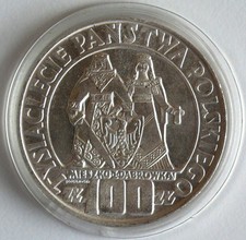 Polen 100 zl. 1966 Mieszko i Dąbrówka, Silber