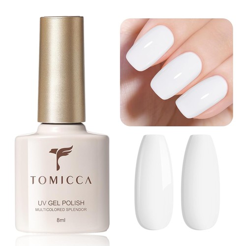 Tomicca gel nagellack weiß - gel,