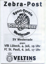 04. + 06.07.1997 SV Schwarz-Weiss Westerrade - VfB Lübeck + FC St. Pauli