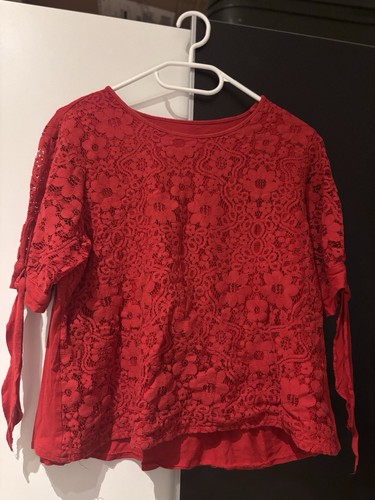 Rotes spitzenoberteil damen - rotes,