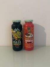 True Fruits Flaschen Pizza Hawaii schwarz und rot Set 250ml Sammler Glas Deko