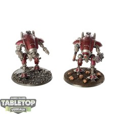 Imperial Knights - 2x Armiger Warglaives - teilweise bemalt