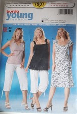 BURDA young Schnittmuster TOP / KLEID 7907 Gr. 42-54 EASY young fashion