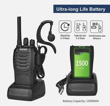 2x Baofeng Walkie Talkie