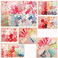 Stoffpakete Precuts Scraps 5x5 cm & Stoffstreifen Patchwork Stoffe Basteln TILDA