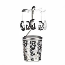 Glas Karussell Windlicht Moon