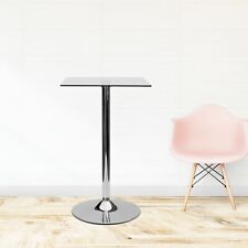 Quadratischer klarer Glastisch Küche Frühstück Restaurant Esszimmer Pub Cafe Bar Ständer