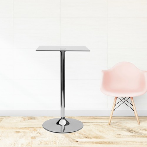 Quadratischer klarglas tisch - klarglas,