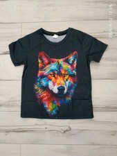 T-Shirt Gr 146 mit buntem Hunde-Kopf