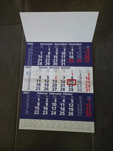 Dreimonatskalender 2027 - dreimonatskalender,