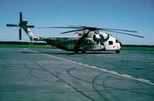 Original aircraft slide/Flugzeugdia:  CH-53G  85+10  HFR35, badge! white  / K64