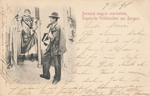Ungarische volkstrachten - ak,